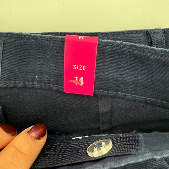 The Children's Place Dark Navy Blue Boot Cut Uniform Pants Size 14 - Picture 5 of 5